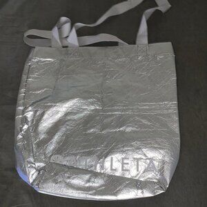 Athleta Silver Reusable Gift Tote bag